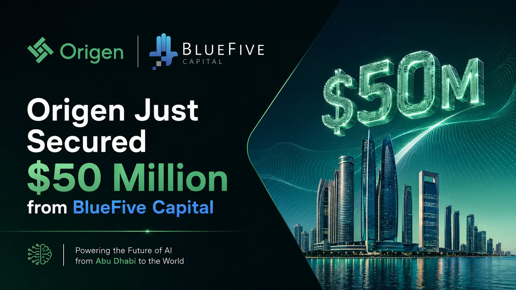Origen secures $50M from BlueFive Capital