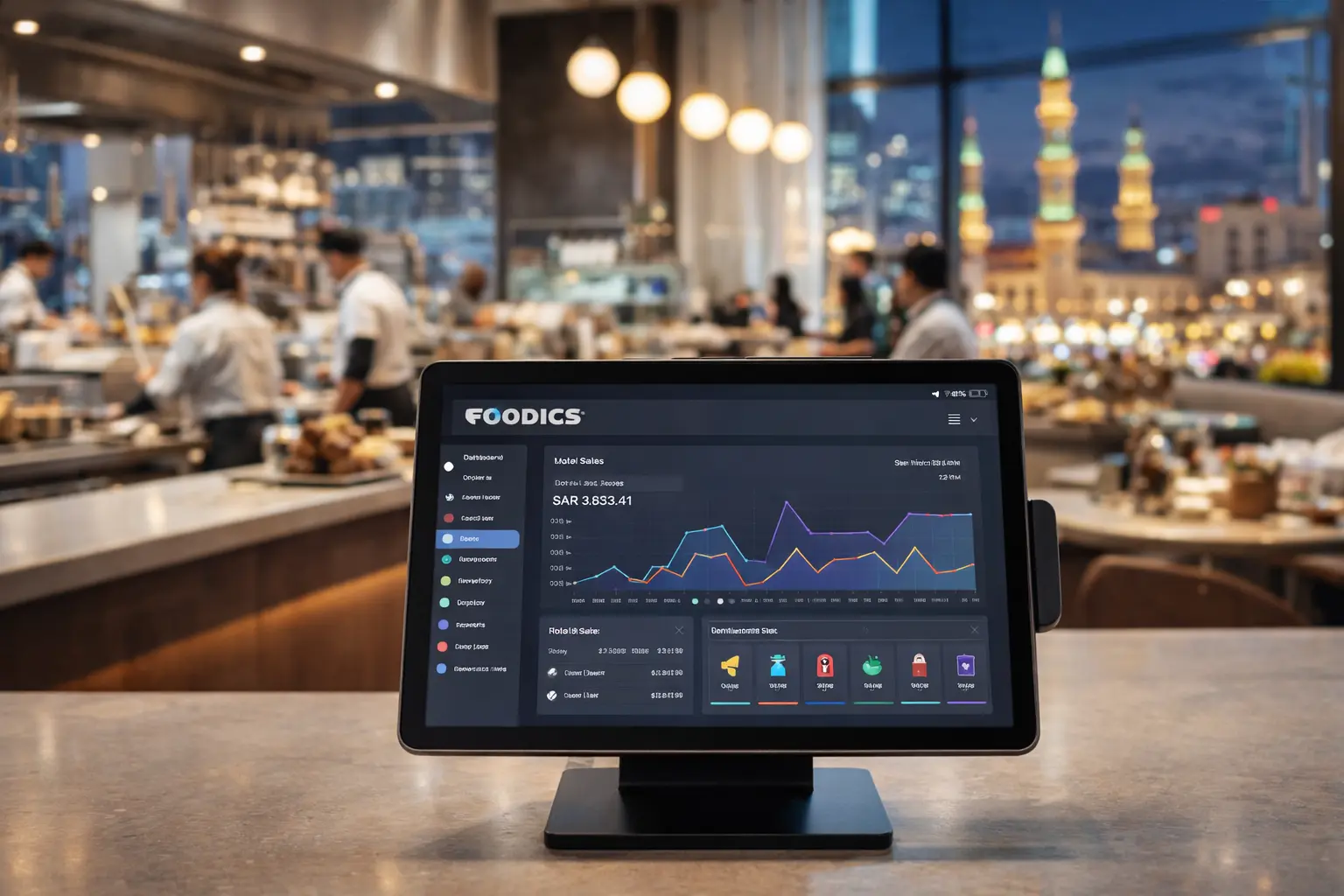 Foodics POS - Cloud Kitchen - Food Deliveries | Image Generated via AI Program (Gemini)
