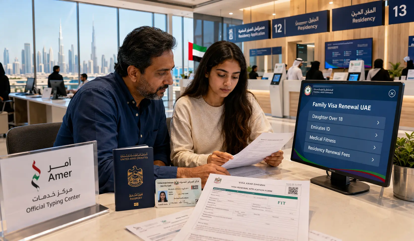 UAE Daughter Visa Renewal Fees
