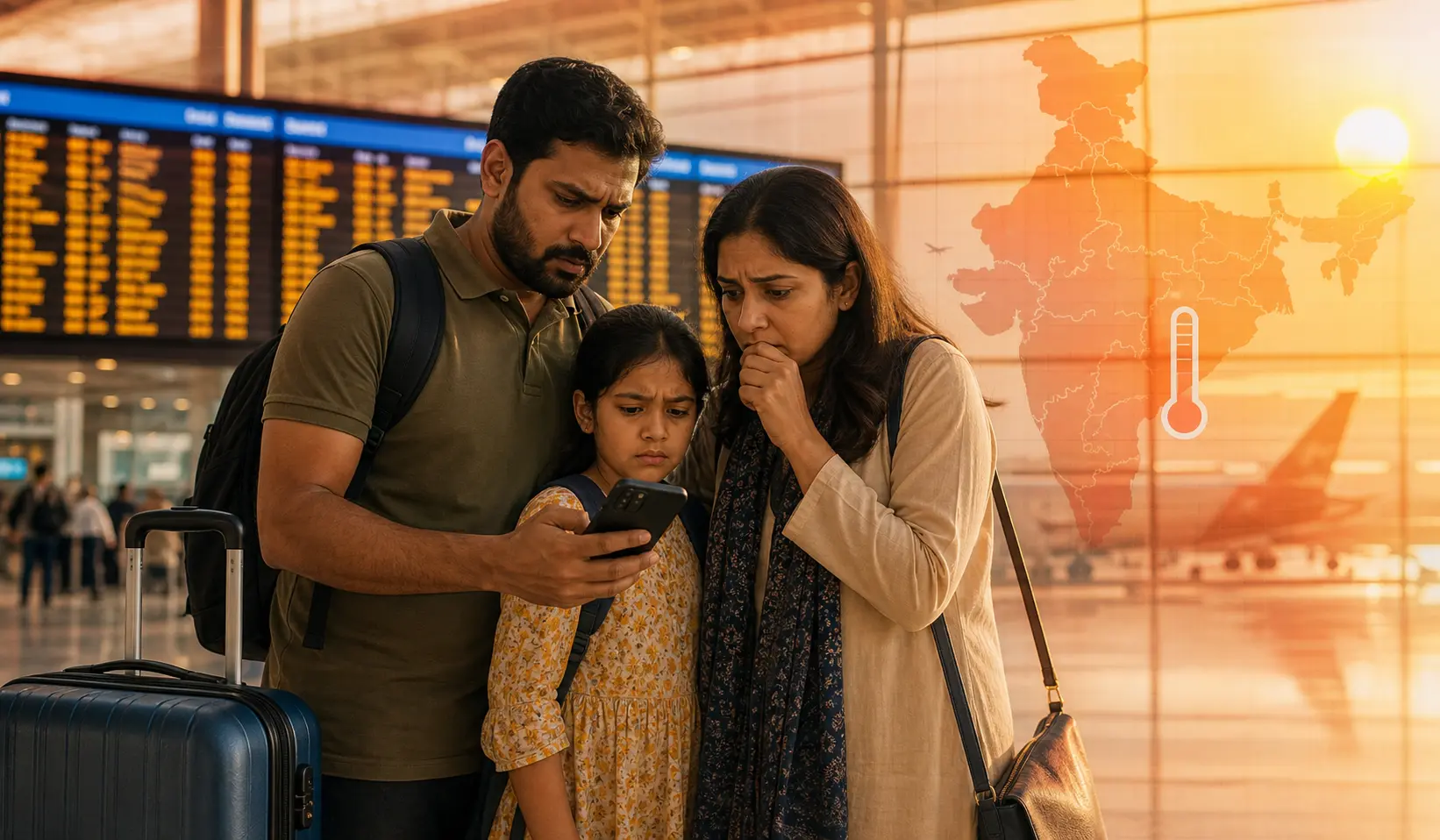 UAE Travelers Flight Delay for India due to Heat
