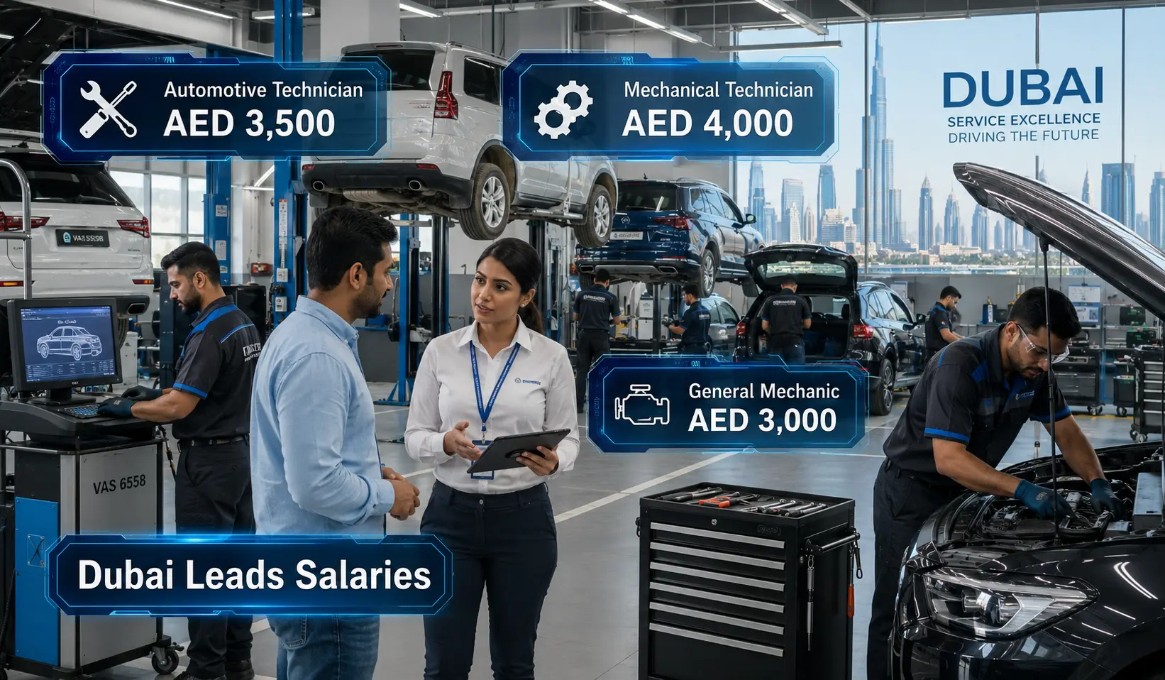 Abu Dhabi vs Dubai Mechanic Salaries